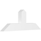 Ekena Millwork Portland Architectural Grade PVC Gable Bracket, 48"W x 18"H x 4"D x 6"F, 9/12 Pitch GBP048X18X0406POR00 - alternate 1